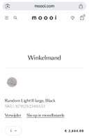 Moooi zwarte hanglamp 80cm (nieuwprijs Euro 1.099)