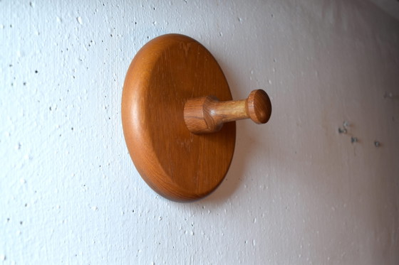 Danish Teak Jacket Hook Wardrobe Coat Rack Vintage – Wood (photo 4 of 5)