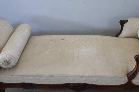Image 1 of Chaise longue ancienne, Italie, fin du XIXe siècle