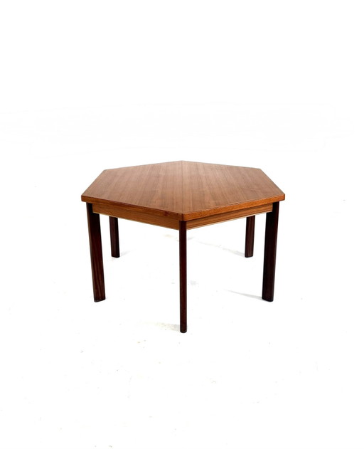 Table de salle à manger extensible vintage en teck danois des années 60