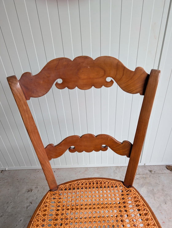 4 Belle sedie vintage/antiche – Sedie da pranzo, Rattan, Wood (photo 6 of 7)