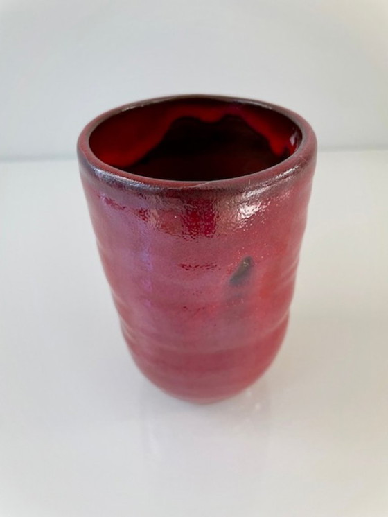Image 1 of Magenta design vase by Des Pots Ceramica