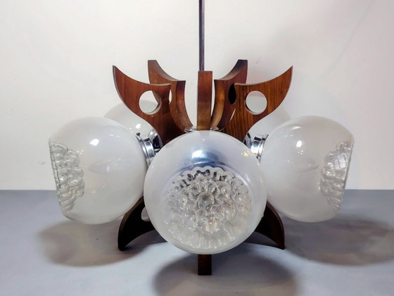 Image 1 of Space Age Sputnik Futurist Ceiling Light