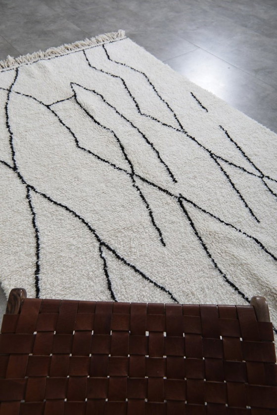 Tapis Marocain Ambachtelijke Traditionnel En Laine 250cmx150cm – Vloerkleden en tapijten, Cotton (photo 4 of 6)