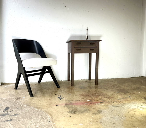 Image 1 of 1930s Vintage Oak Console Table Side Table Console Table