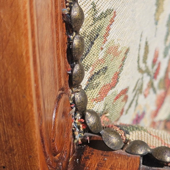 Image 1 of Franse telefoonbank/tweezitsbank/roddelbank - Louis XV-stijl - jaren 70