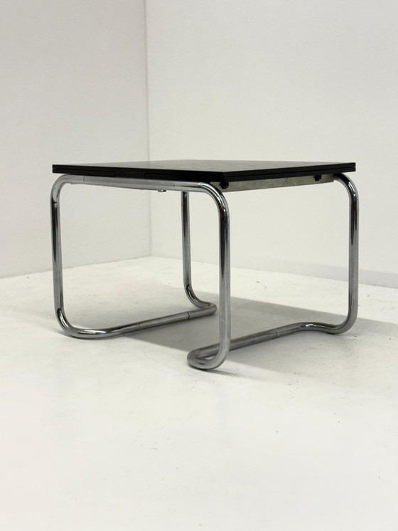 Image 1 of Acerbis dining table with black oak top by Giotto Stoppino