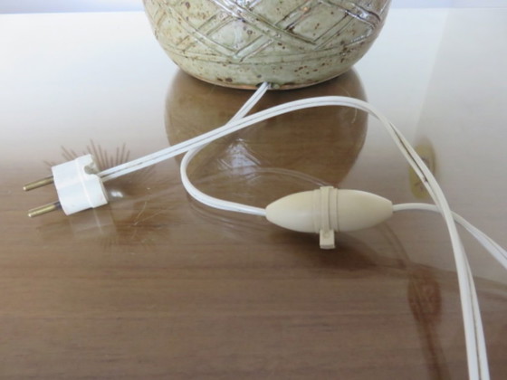 Image 1 of Signed stoneware lamp, circa 1960