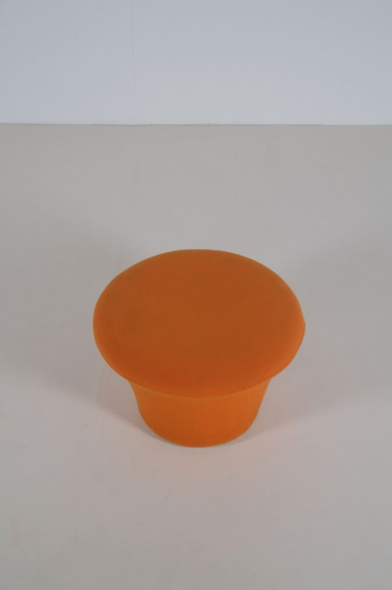 Mushroom P560 designed by Pierre Paulin for Artifort, 1960s, Footstools & poufs, Textile, Metal, Orange (photo 5 of 6)