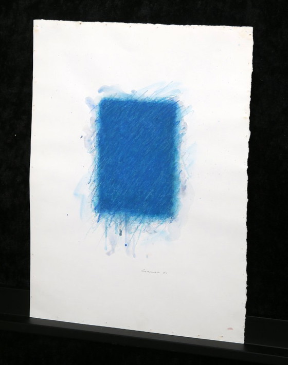 Image 1 of "Flat Spaces" Bernd Berner, Signierte Gouache Kunst aus 1981