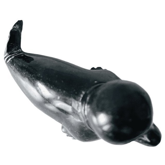 Image 1 of Vintage Inuit Canadian hand-carved seal sculpture figurine soapstone 1960s