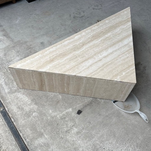 Marble coffee table/side table beige/cream