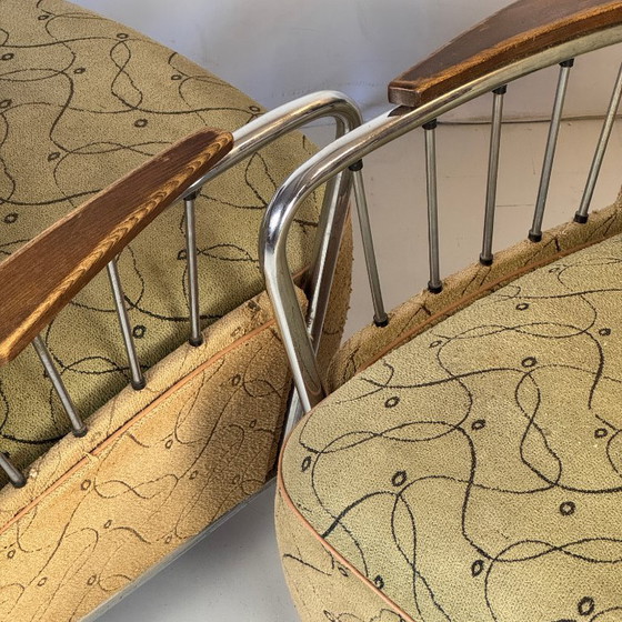 Image 1 of Sillón tubular József Peresztegi, años 60 - Raro diseño húngaro de mediados de siglo