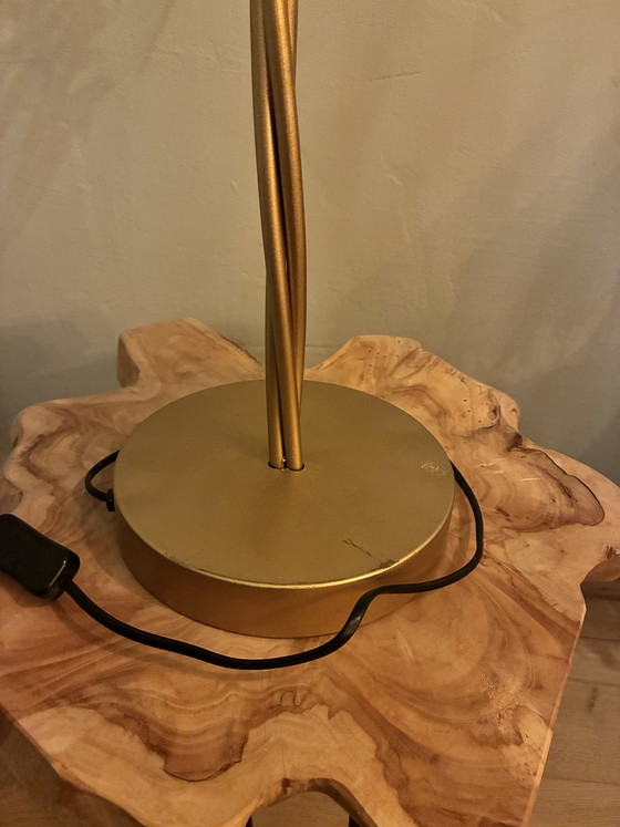 Art Deco Palmboom Tafellamp – Tafellampen, Metal, Brass (photo 5 of 6)