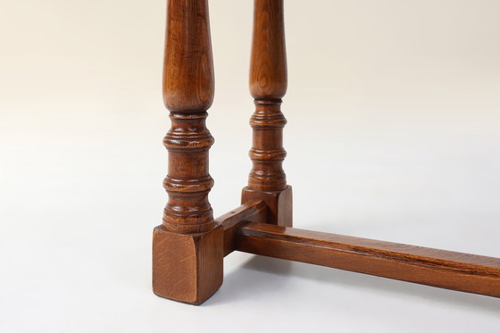 Image 1 of Rustic Oak Console Table with Drawer, Belgium ca. 1800