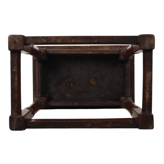 Tabouret ancien en chêne massif, style anglais, XIXe siècle – Wood, Vintage (photo 10 of 19)