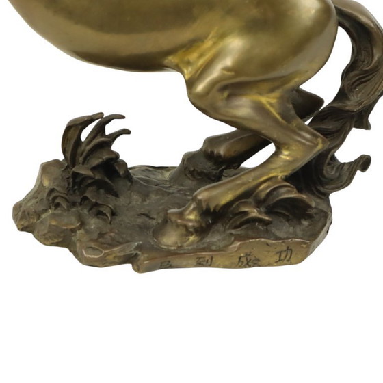 Image 1 of Bronze Statue of a Rearing Horse
