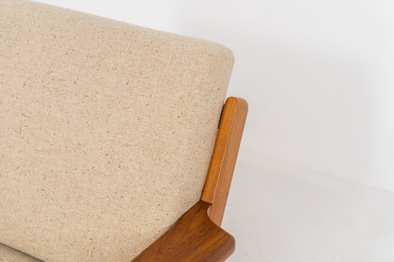 Image 1 of Vroege GE-290 loungestoel in eikenhout van Hans J. Wegner voor Getama (Denemarken, 1953).