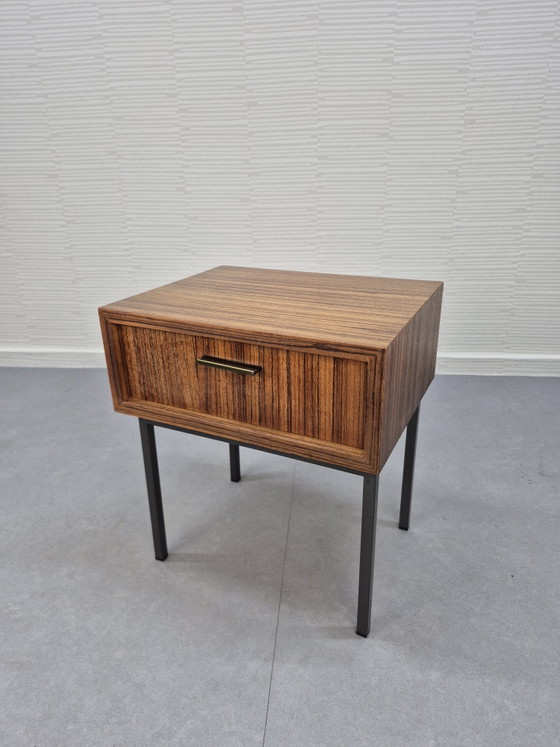 Vintage cabinet/Nightstands/side table Pastoe style. – Metal, Wood (photo 2 of 14)