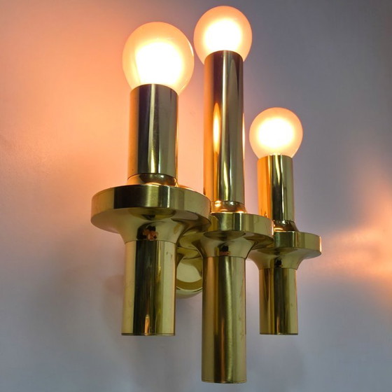 Image 1 of Set di 3 lampade da parete di Sciolari, anni '60