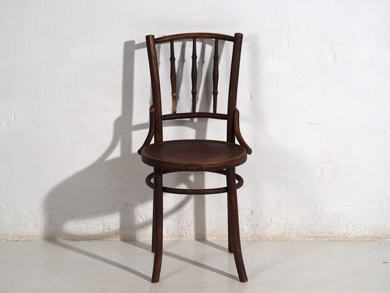 Antique Viennese style chairs (c.1920). Set of 4 pieces #4 – Dining chairs (photo 36 of 40)