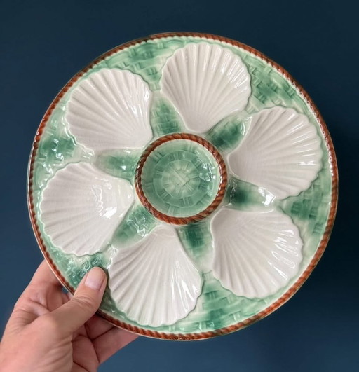 Assiette d'huîtres Chantilly France pour 6 huîtres