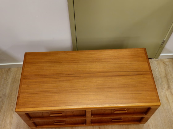 Image 1 of Vintage Silkeborg Danish Chest of Drawers Cabinet Plant Player