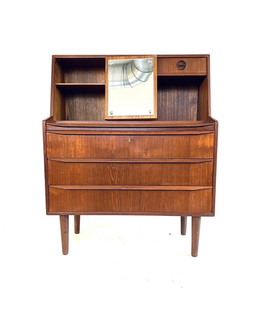 Vintage Teak Danish Secretaire '60s