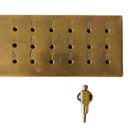 Vintage messing spelpuntenteller 1950's