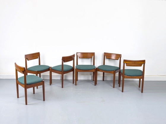 Teak Dining Chairs from Glostrup Møbelfabrik, 1960s, Set of 6 – Esszimmerstühle, Wood (photo 3 of 15)