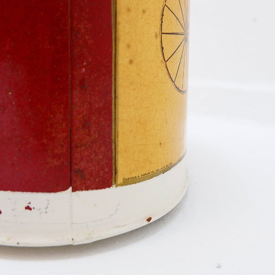 Image 1 of Metal wastepaper basket “Light Brett”, lithograph by Arthur A. Kaplan Co.