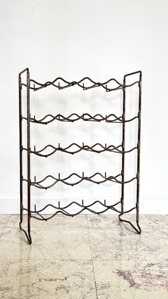 Image 1 of Portabottiglie in acciaio vintage