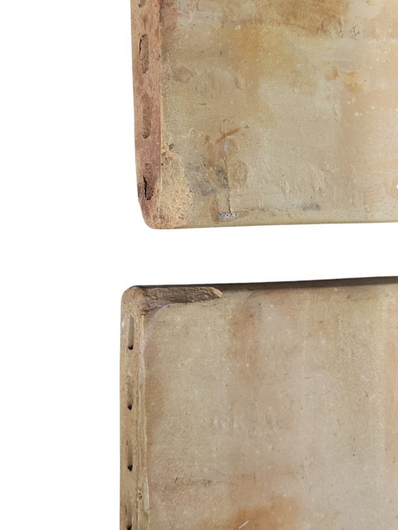 Image 1 of 3 piastrelle artistiche in ceramica 1960