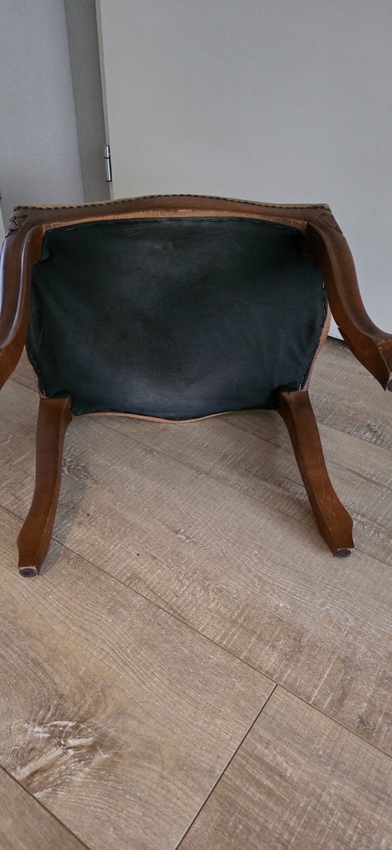 Image 1 of Louis-XIV-Sessel mit Fußhocker