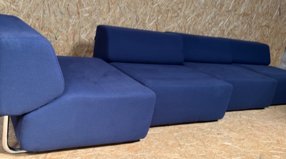 Canapé Softline NOA bleu 4 pièces – Canapés modulables, Chrome (photo 10 of 12)