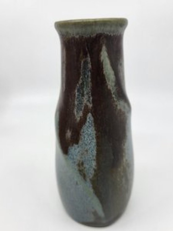 Image 1 of Denbac ceramic stoneware soliflore vase France Art Deco1920