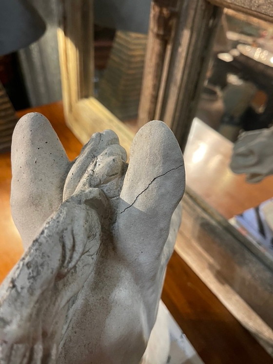 Image 1 of Escultura de cabeza de caballo antigua