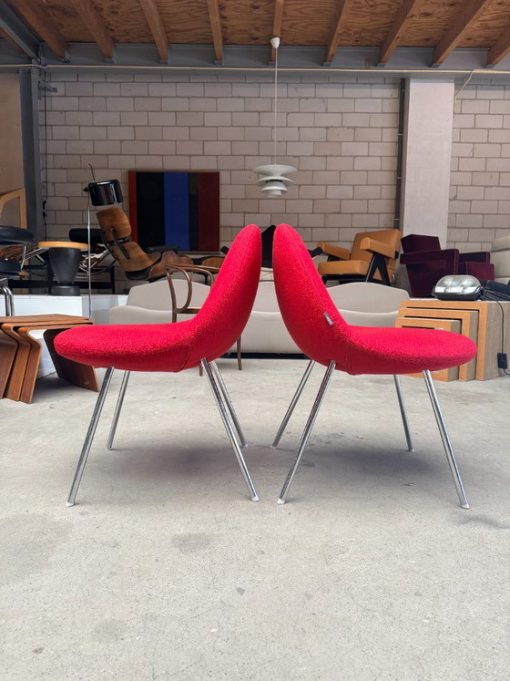 Set of 4 Artifort Conco chairs, Michiel van den Kley (set price) – Dining chairs, Textile, Chrome (photo 4 of 9)