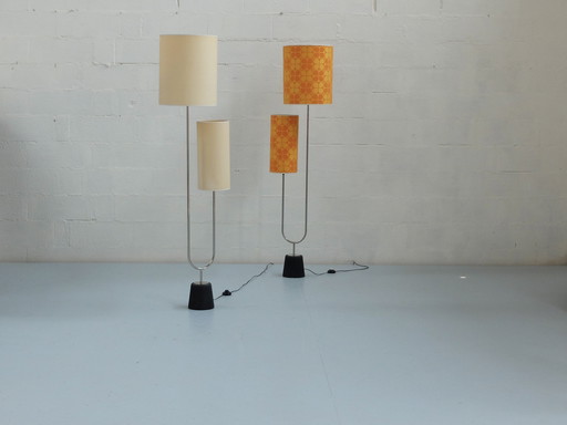 Paire de Lampadaires, Set de 2, Arlus France 1950 1960