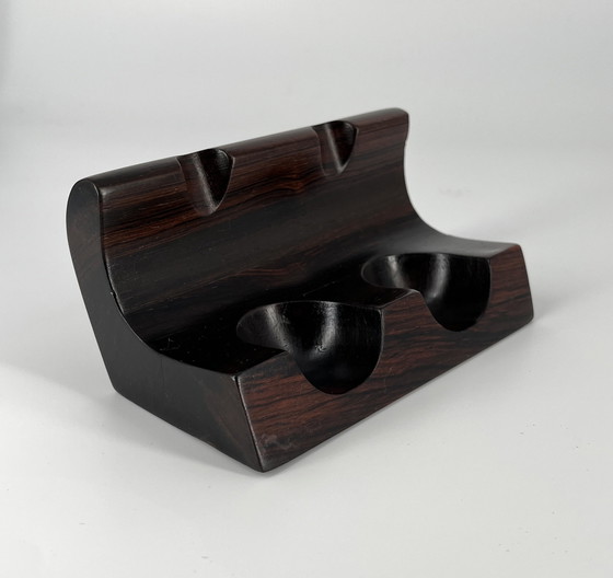 Image 1 of Porte-pipe Jean Gillon WoodArt MCM Mid Century Moderne Jacaranda Bois de rose