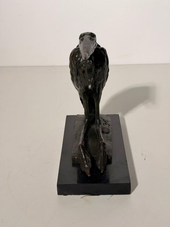 Bronzen beeld van een Bugatti-vogel – Beeldhouwkunst, Wood (photo 5 of 6)