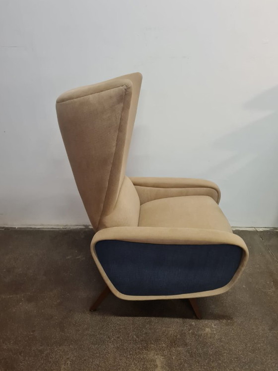 Image 1 of Mid-Century Modern Ear Chair, Czechoslovakia, 1960s