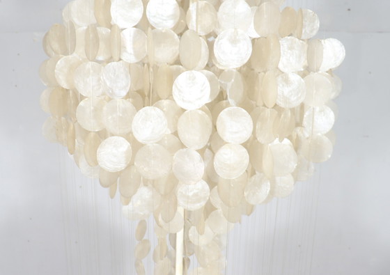 Image 1 of Shell lamp/pearl ceiling lamp of the 80s in the style of Verner Panton
