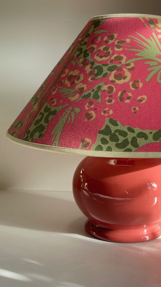 Image 1 of Vintage Ceramic Leopard Lamp