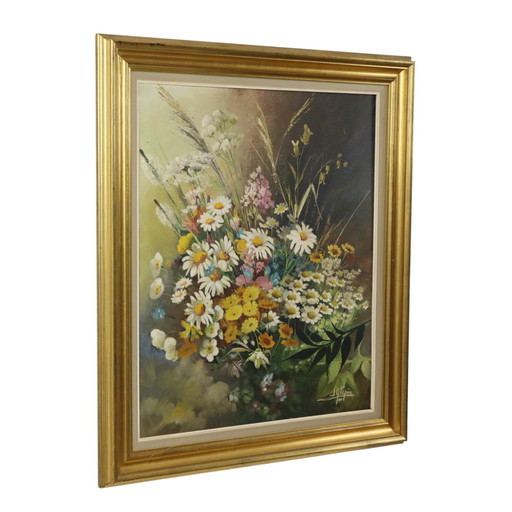Nature morte aux fleurs encadrée