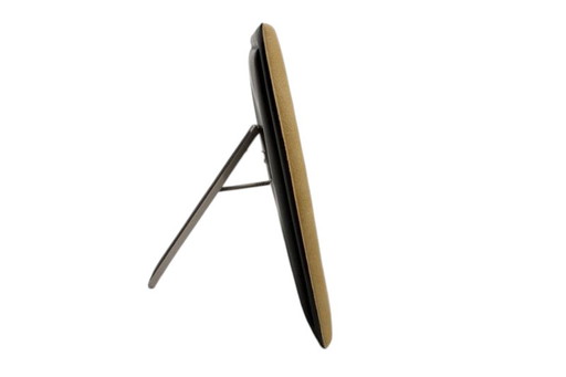 Cornice portafoto in skai beige - vintage