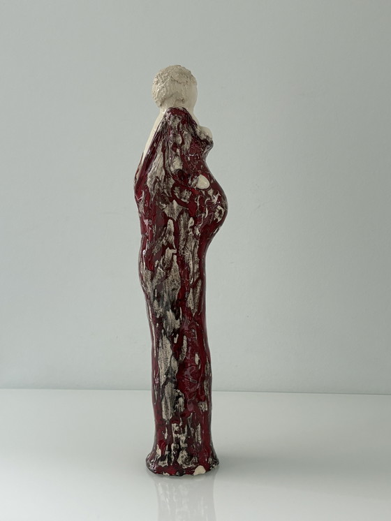 Image 1 of Ceramic statue of a pregnant woman