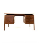 Scrivania vintage freestanding in teak, Arne Vodder anni '60