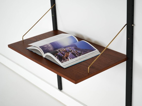 Image 1 of Teak wall unit PS System, Danish design, 1960s, manufactured by Randers Møbelfabrik