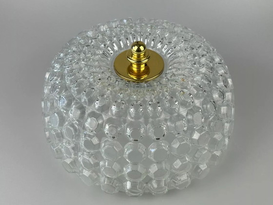 Image 1 of 60er 70er Jahre Deckenlampe Plafoniere Glashütte Limburg Germany Space Age